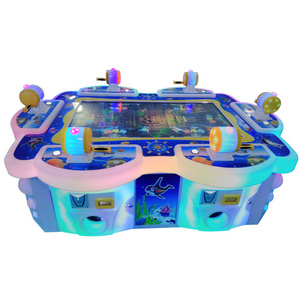 Threeplus hot sale kids indoor 6 players fish games / child coin operated arcade video fishing lottery game machine for sale