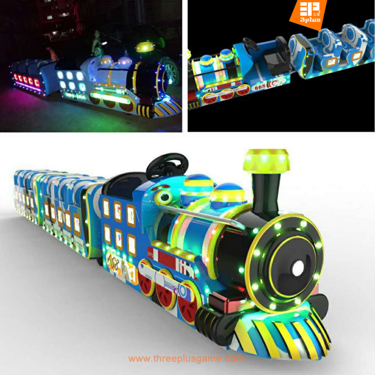 Threeplus cheap thomas train kiddie rides amusement rides electric trackless train for sale