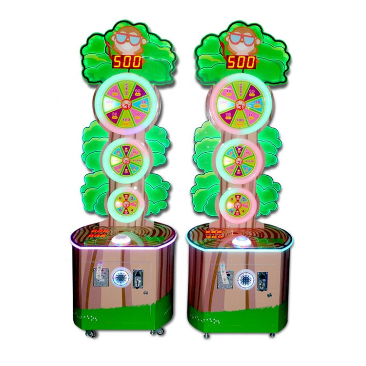 Threeplus coin operated ticket redemption machine lucky tree lottery arcade game