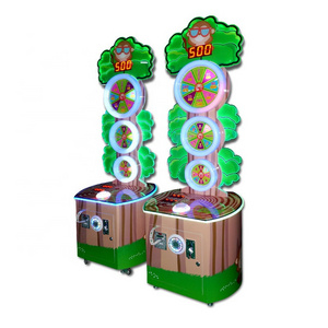 Threeplus coin operated ticket redemption machine lucky tree lottery arcade game