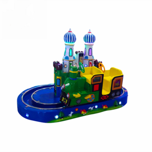 Threeplus kids ride on toys train amusement park track train for sale