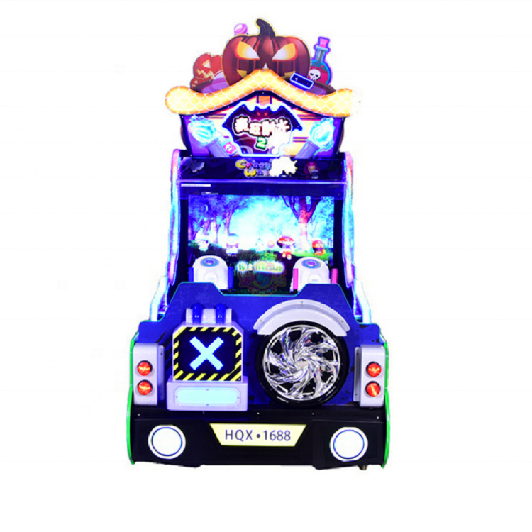 Threeplus indoor parent child crazy water 2 shooting arcade game machine