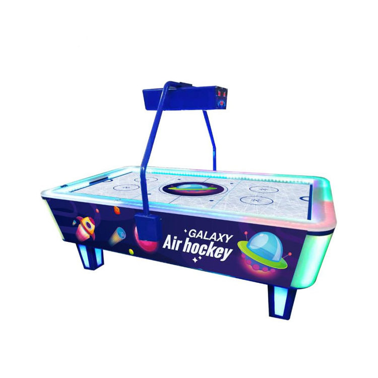 Threeplus coin operated magic multi ball air hockey puck game machine for 2 player