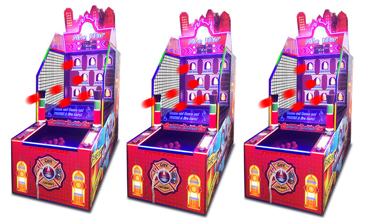 Kids Coin Operated Amusement Park Shooting Game Arcade Prize Redemption Games Machines Shooting Ball Game For Children