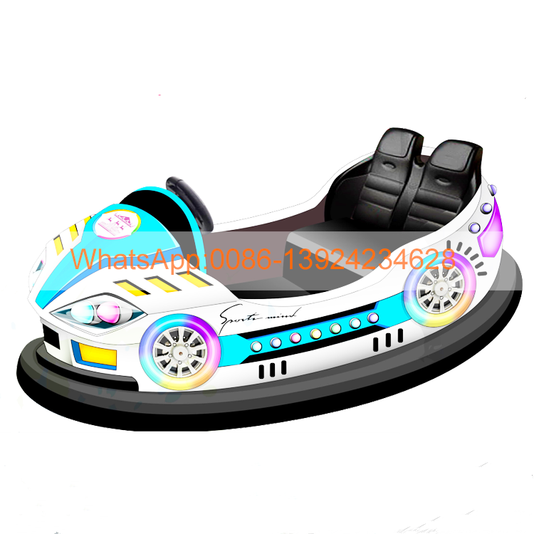 Threeplus coin operated commercial plaza and amusement park electric spin zone kids electric bumper cars for sale