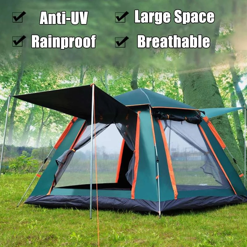 Large Camping Tent Set Up Instant Tent Ultralight Waterproof Portable Outdoor Tent