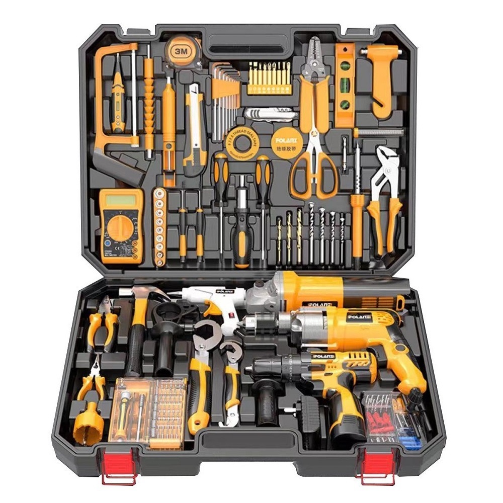 Hardware Electrical Power Combo Kit Cordless Drill Machine Set Other Hand Wrench Tool Box Set Tools Hardware Tool	Kit Sets