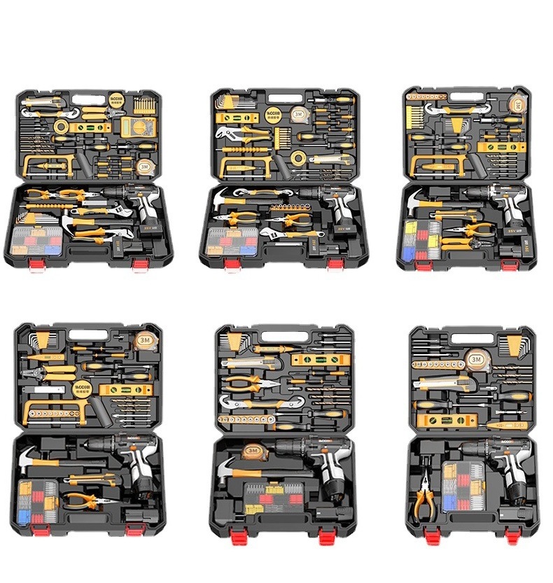 Hardware Electrical Power Combo Kit Cordless Drill Machine Set Other Hand Wrench Tool Box Set Tools Hardware Tool	Kit Sets