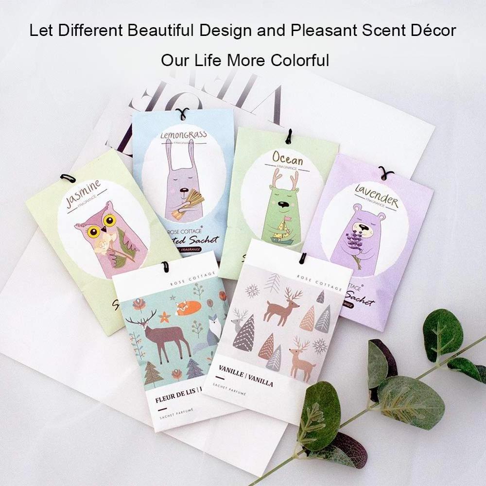 Closet Air Freshener Deodorizer  Lavender Scented Sachets Bags for Drawer and Car Air Freshener Sachets scented