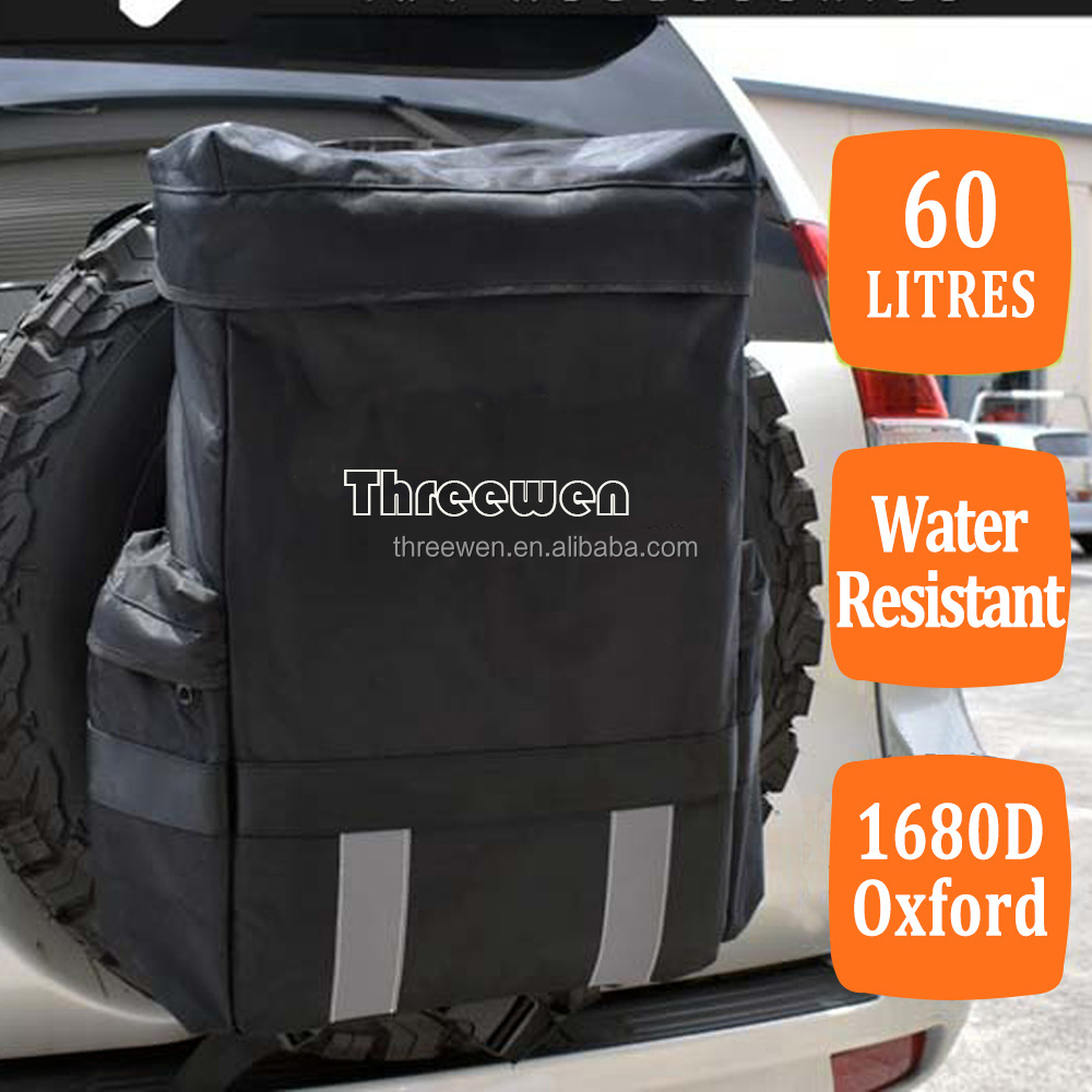 Threewen Heavy duty Universal waterproof customs Spare Tire Trash bag Large capacity cargo spare time storage bag