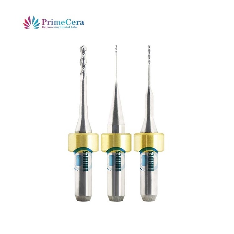 Dental Lab CADCAM Milling Burs PMMA EMAX Zirconia Block Titanium Block Dental Milling Burs