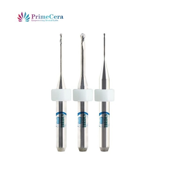 Dental Lab CADCAM Milling Burs PMMA EMAX Zirconia Block Titanium Block Dental Milling Burs