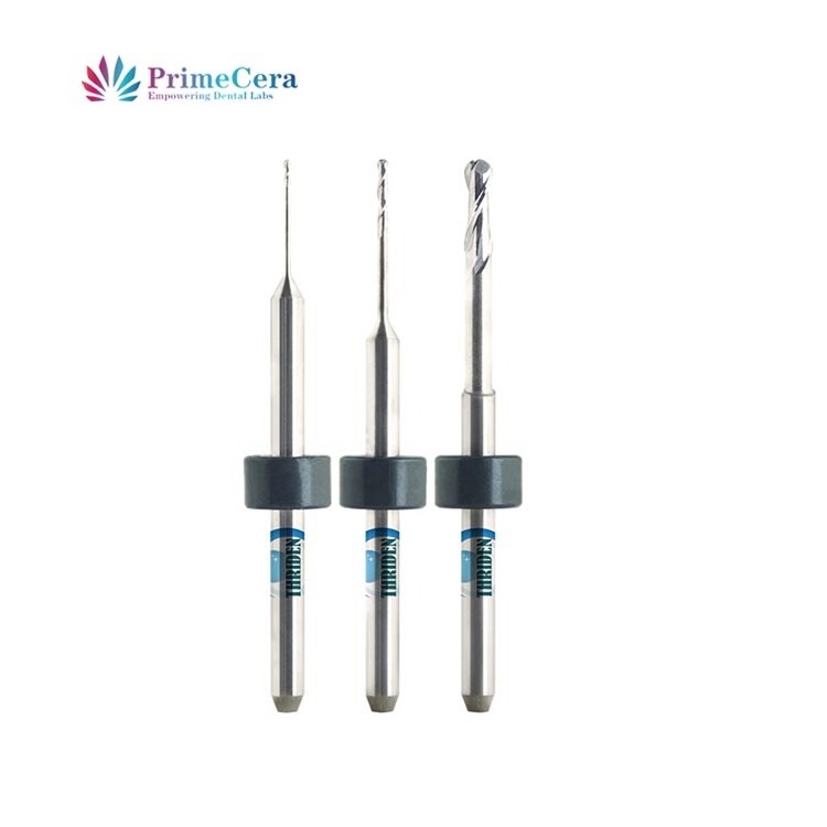 Dental Lab CADCAM Milling Burs PMMA EMAX Zirconia Block Titanium Block Dental Milling Burs