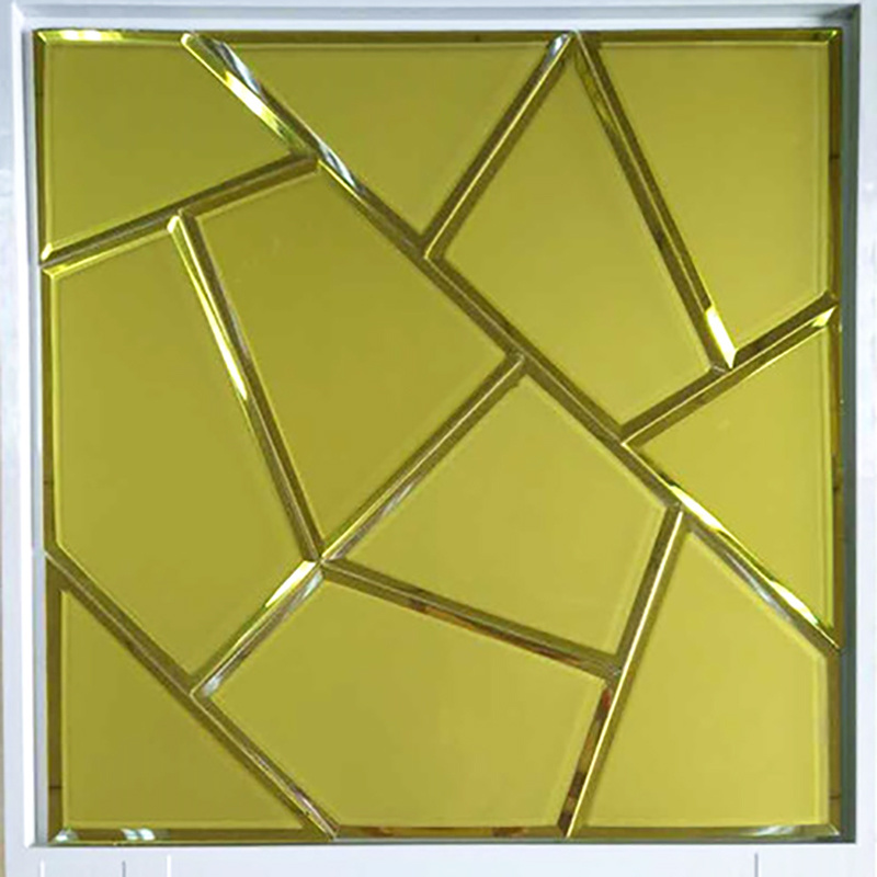 self adhesive rose gold glass mirror mosaic tiles square for kitchen backsplash