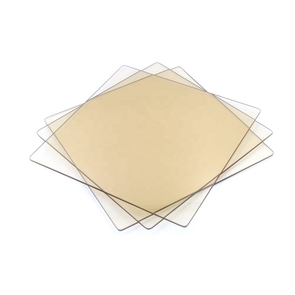 3mm 4mm 5mm flat toughened borosilicate heat resistant glass sheet for printer