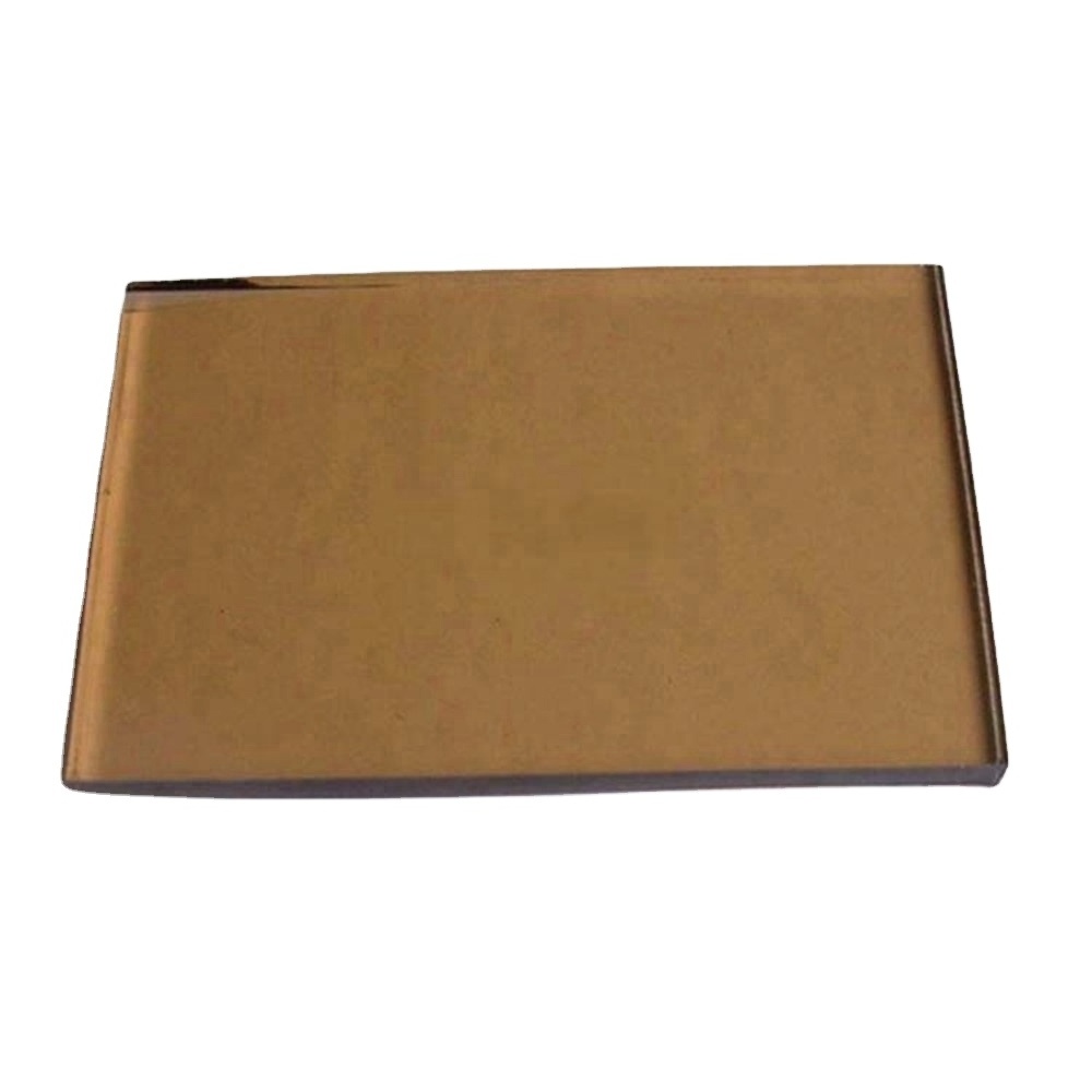 bevel edge 4mm 5mm tinted color euro golden bronze mirror glass price per square meter