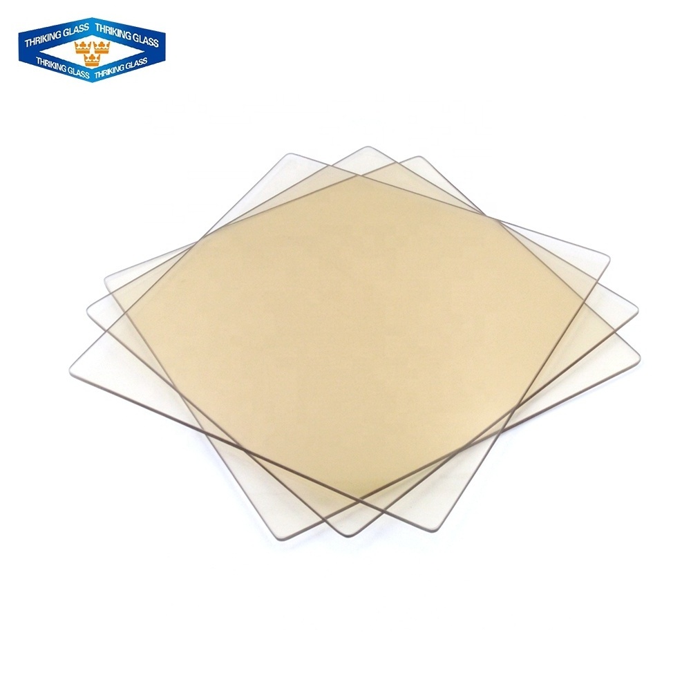 3mm 4mm 5mm flat toughened borosilicate heat resistant glass sheet for printer