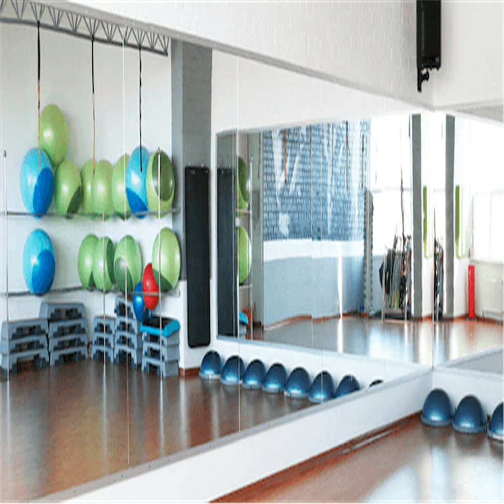 modern large frameless cut to size standard gym dance studio wall mirrors