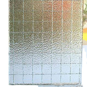 annealed 6mm obscure iron wire mesh figured patterned wired glass prices