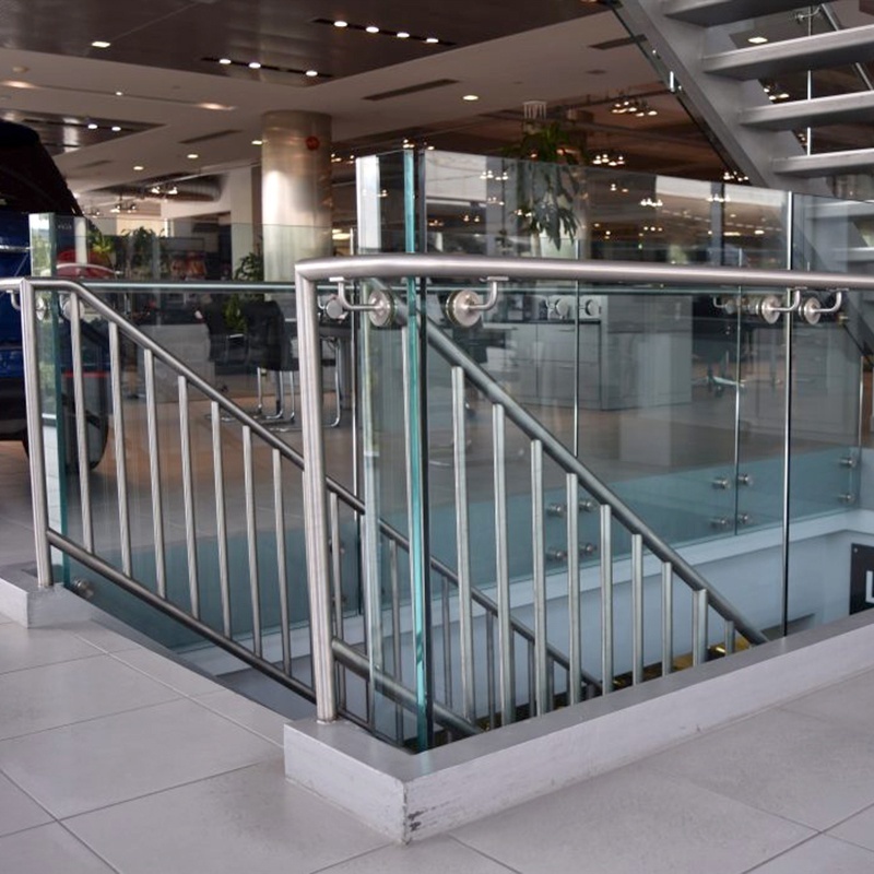 12mm thick clear tempered glass factory customized outdoors stairs balcony handrail porch glass