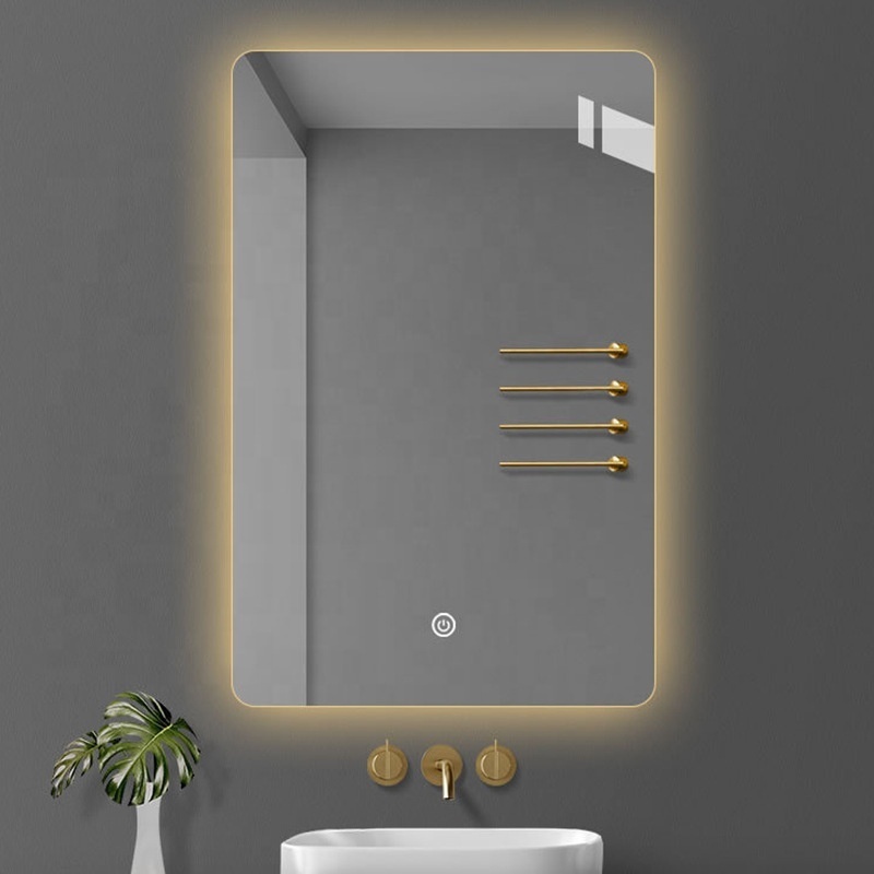 Custom Rectangle Luxury Bathroom Led Mirror Decor Best Selling Mirror With Led Light