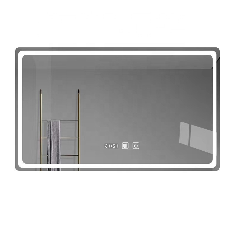 Custom Rectangle Luxury Bathroom Led Mirror Decor Best Selling Mirror With Led Light