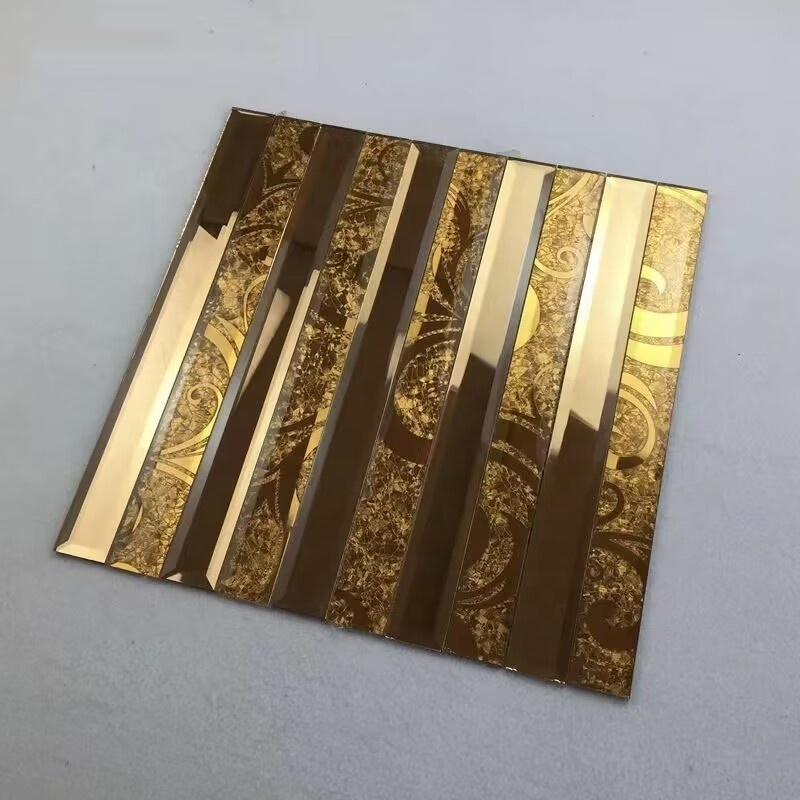 Wholesale Stick On Mirror Tiles Decorative Wall Top Quality Multi Shape Mirror Glass Mosaic Tiles