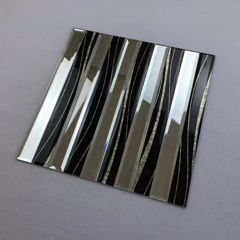 Wholesale Stick On Mirror Tiles Decorative Wall Top Quality Multi Shape Mirror Glass Mosaic Tiles