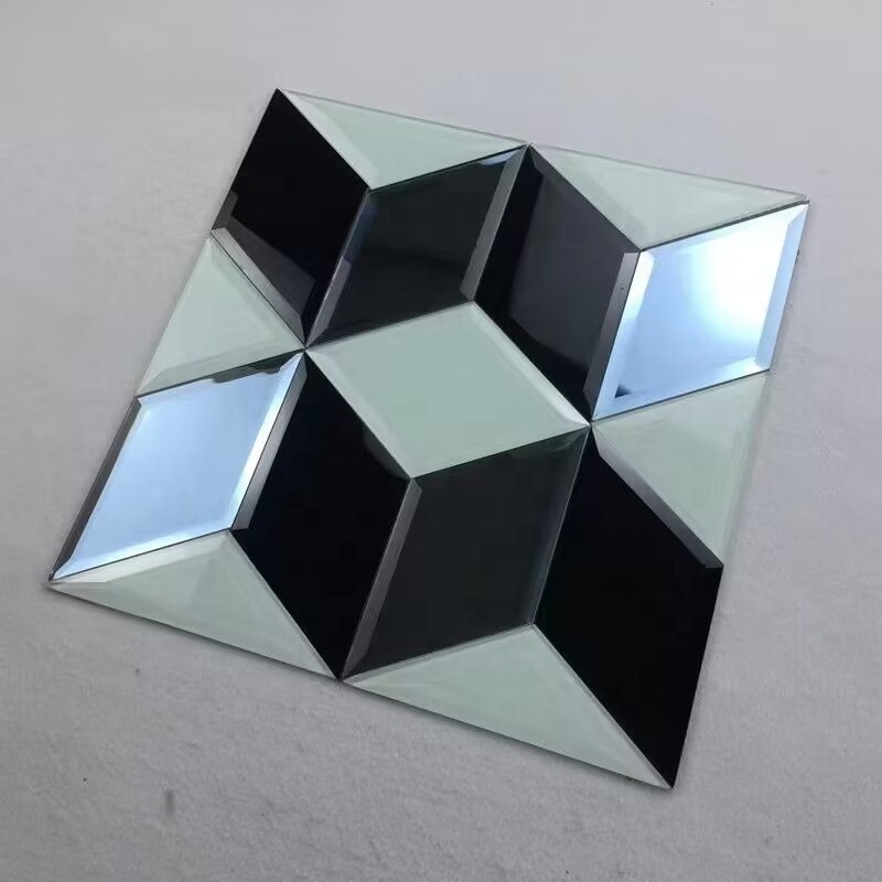 Factory Price Mosaic Mirror Tiles Hot Selling Beautiful Sticker Tile Adhesive Mirror