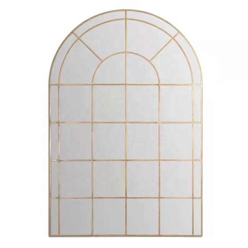 Modern Large Arched Wood Wholesale price Art Decorative Big Framed decorative Shaped Wall Mirrors