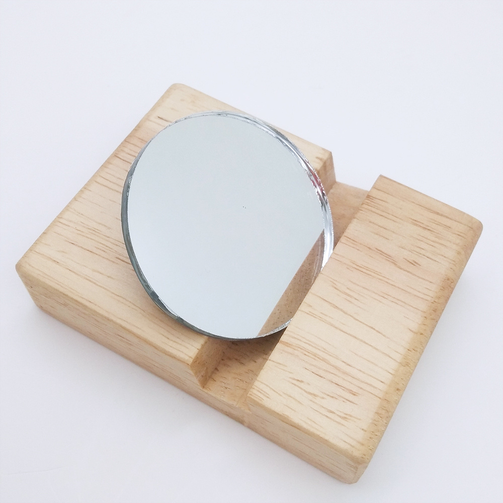 Frameless Makeup Cut Pieces Size Round Square Rectangle Oval Shape Glass 1mm Small Mirrors