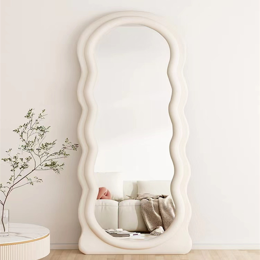 Makeup Factory Wavy Wave Shape Floor Dresser Dressing Full Length Makeup Mirror