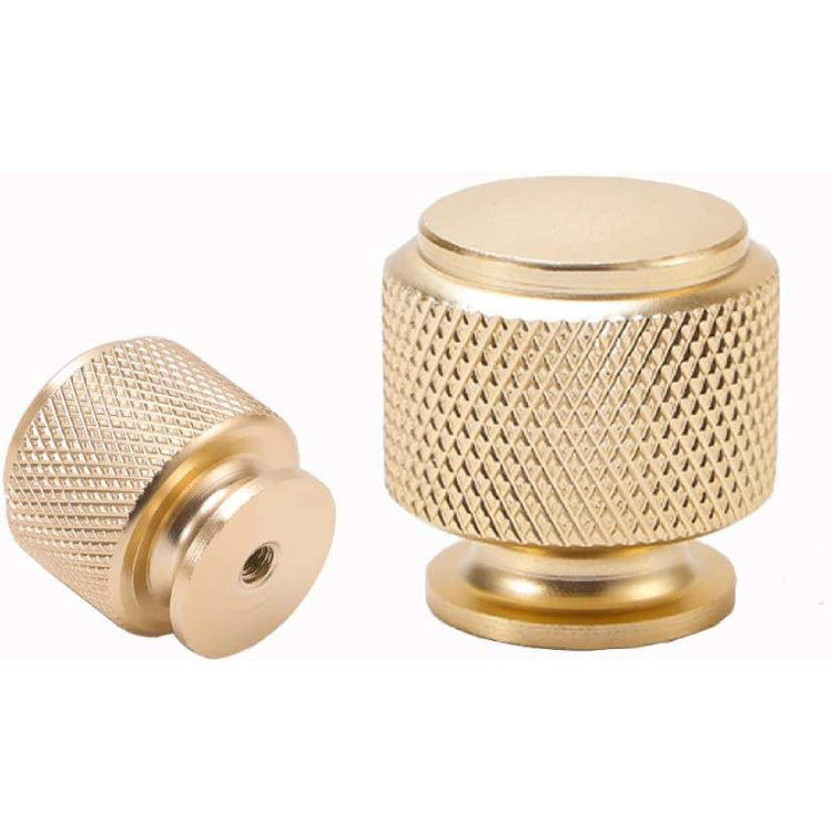 Solid Brass Cabinet Handle Oval Drawer Knobs Cabinet Door Dresser Pull Golden Furniture Handles