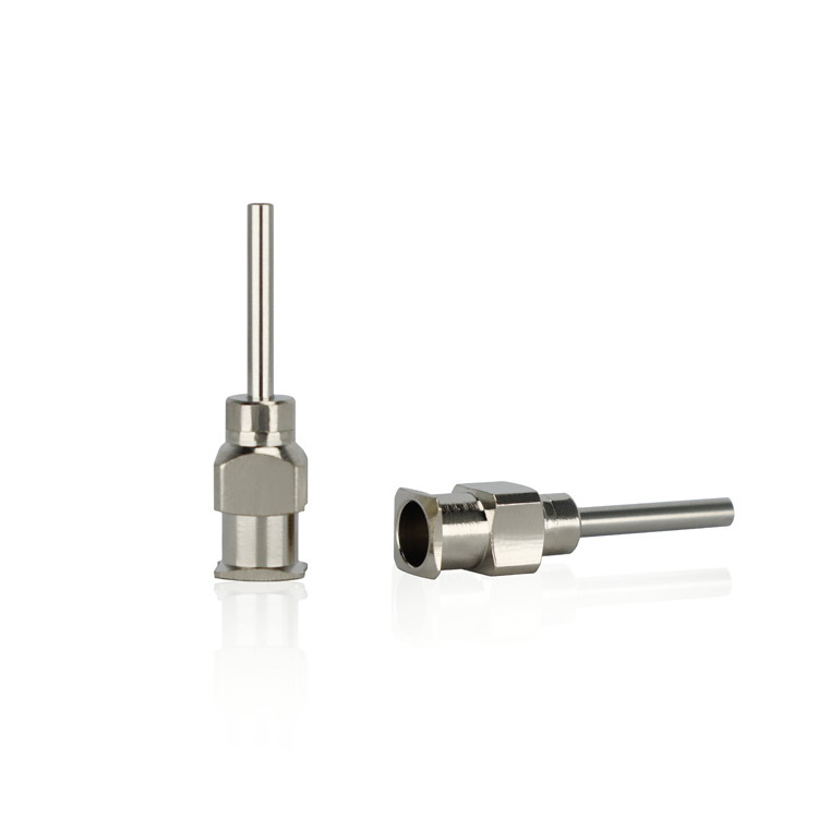 Wholesale Precision 1/2 Inch Single-Piece Split Stainless Steel Nozzle Metal Glue Dispensing Syringe Needle Tip