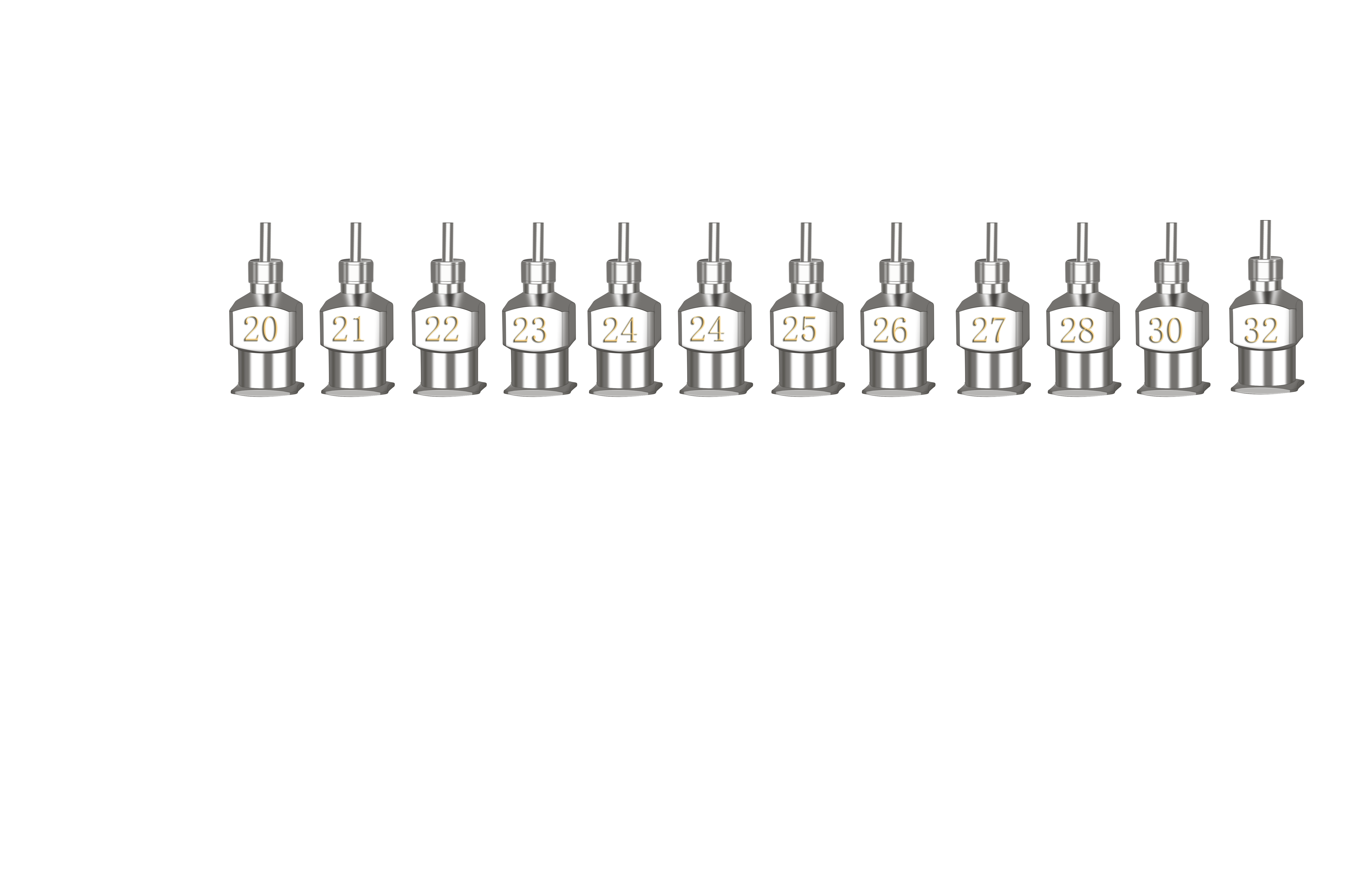 Wholesale Precision 3mm Single-Piece Split Stainless Steel Nozzle Metal Glue Dispensing Syringe Needle Tip