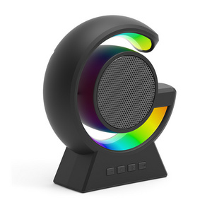 2024 Portable Flashing Light Speaker Music True Wireless Stereo Outdoor Battery Plastic Mini Bluetooth Speaker G RGB 5W