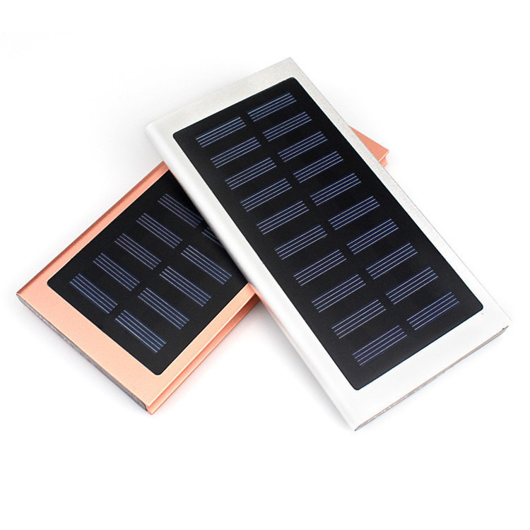 New Solar 20000mah External Battery 2 Usb Led Charger Portable Mobile Phone Solar Power Bank