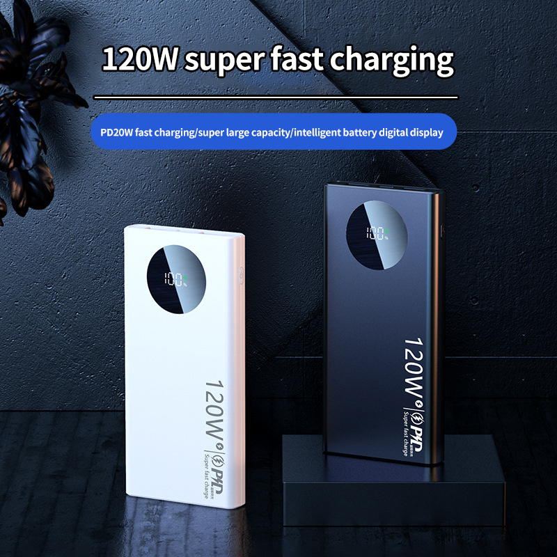 Portable Powerbank 120W Fast Charging power banks 20000mAh outdoor power station with cable