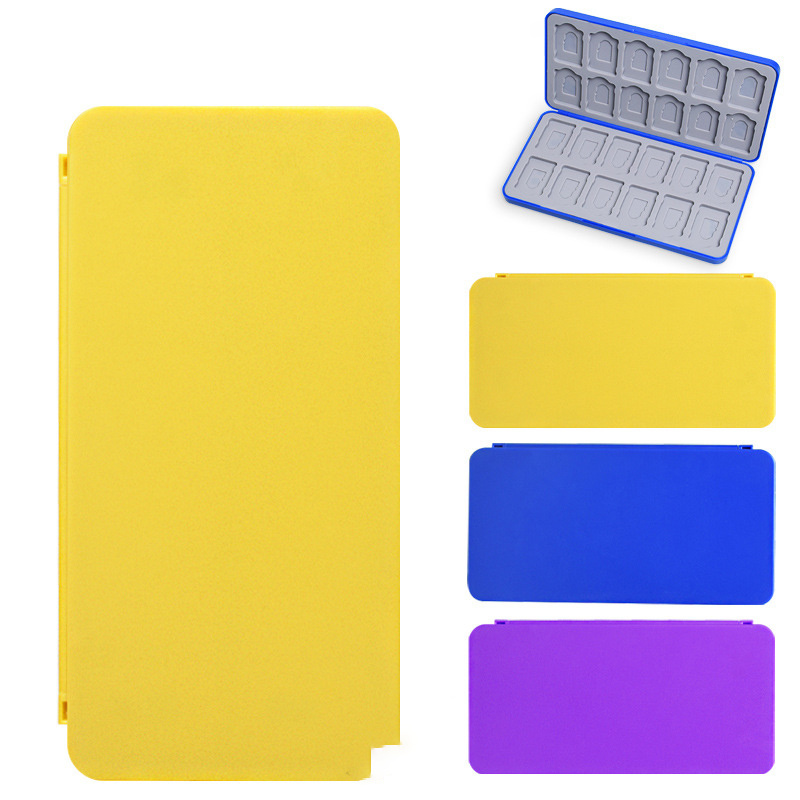 24 Micro SD Memory Card Slots Silicone Game Card Storage Case for Nintendo Switch Lite Oled