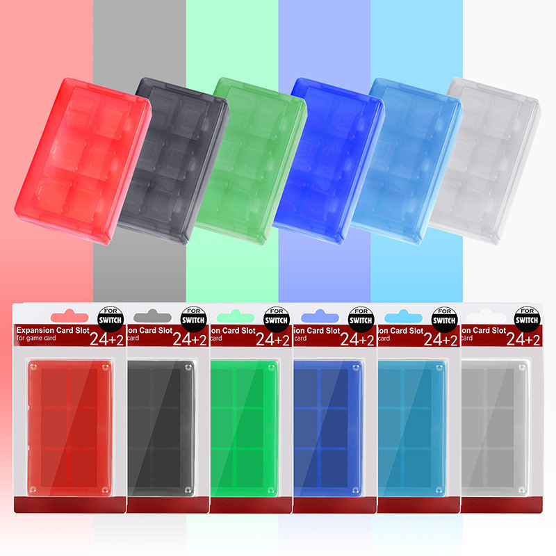 for nintendo switch game card case box 24 48 in 1 slots acrylic holder