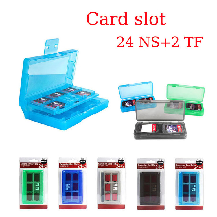 for nintendo switch game card case box 24 48 in 1 slots acrylic holder