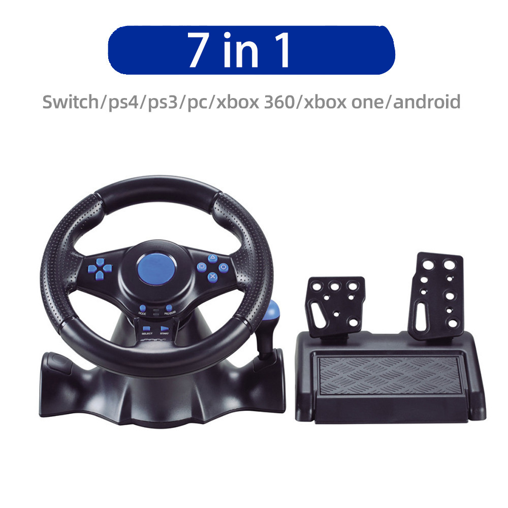 7 in 1 Wireless Game Car Steering Racing Wheel For Play station PS2 PS3 PS4 Xbox One 360 Nintendo Switch