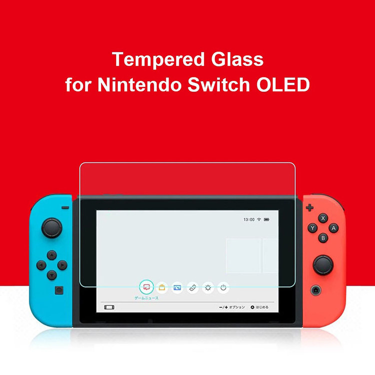 9H Anti-fingerprint  Tempered Glass HD Film Screen Protector For Nintendo Switch OLED