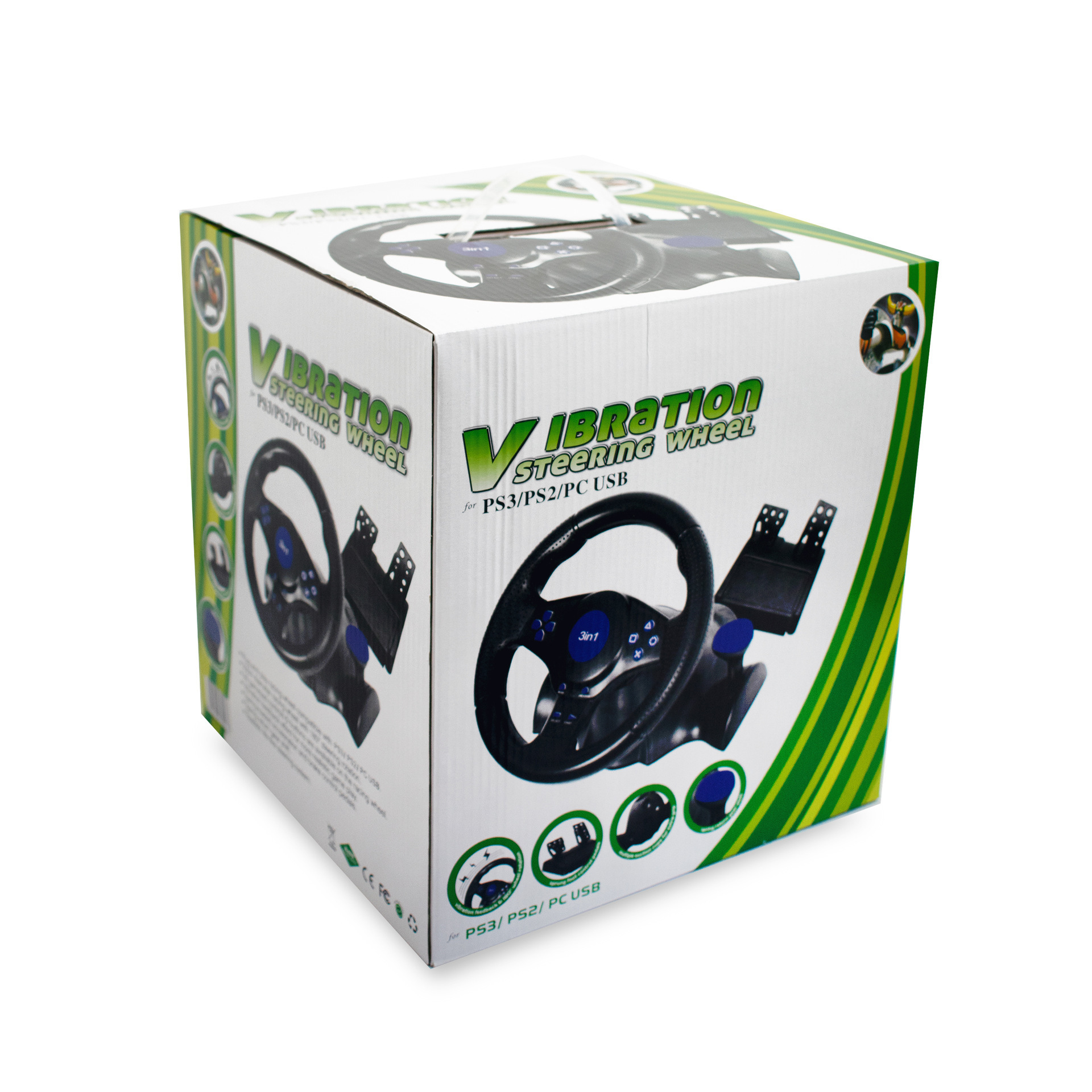 7 in 1 Wireless Game Car Steering Racing Wheel For Play station PS2 PS3 PS4 Xbox One 360 Nintendo Switch