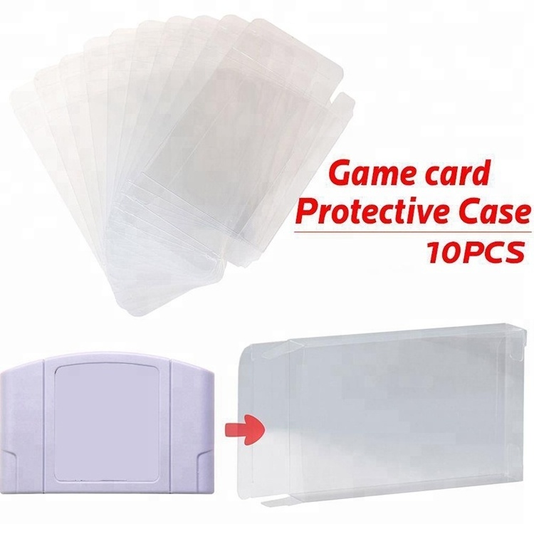 Protector Video Game Display Playing Cards Box For Nintendo 64 N64 Cartridge Case