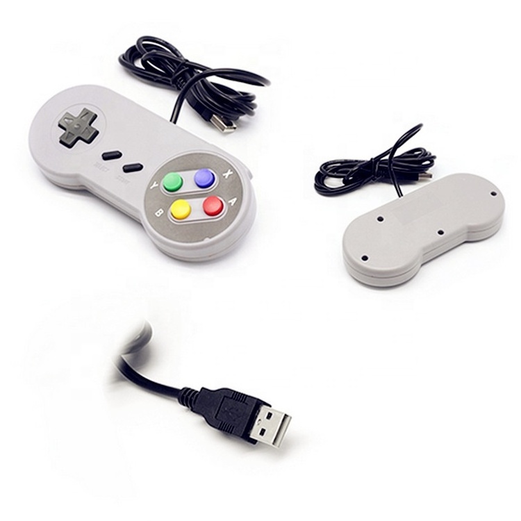 Game Classic Mini Console Gamepad USB Connector For Super Nintendo SNES Controller