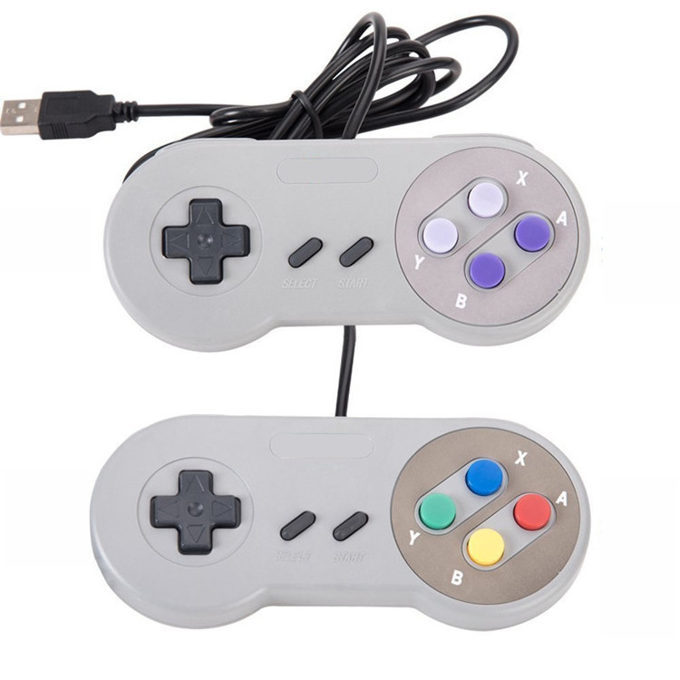 Game Classic Mini Console Gamepad USB Connector For Super Nintendo SNES Controller