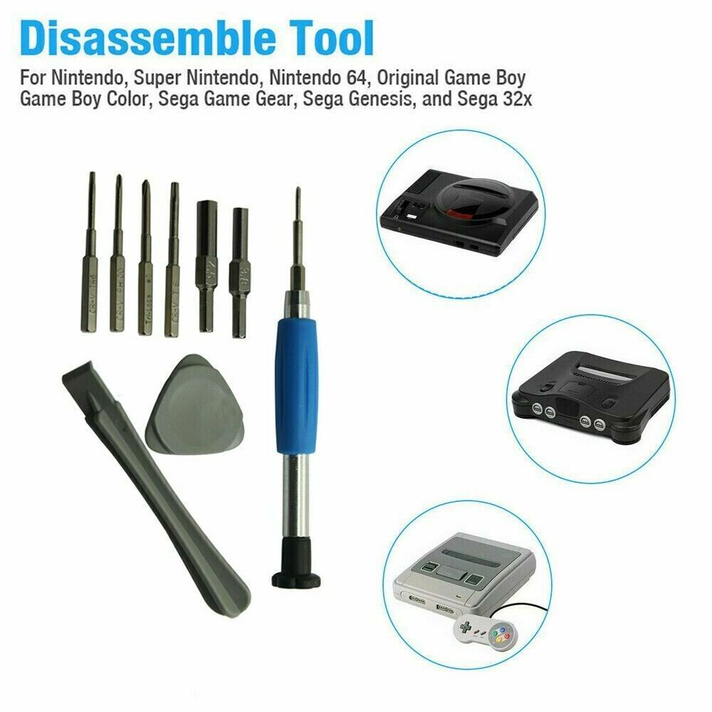 For Nintendo Switch Lite Oled SNES N64 NES Wii Tri wing Screwdriver Set Repair Tool Kit 10 in 1