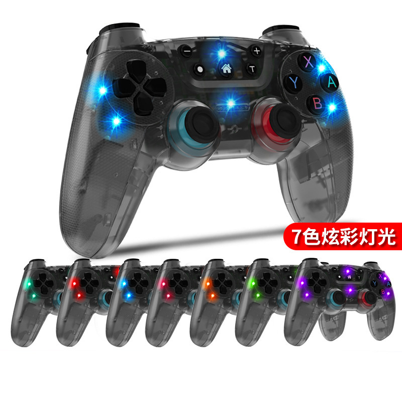 Remote Wireless RGB Clear Custom Gamepad Joypad Joystick Pro Switch Controller Console For Lite OLED Nintendo Switch