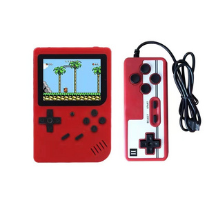 SUP portable retro classic mini game console 400 in 1 handheld game machine two player game box